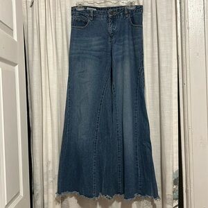 Wide leg bell bottoms